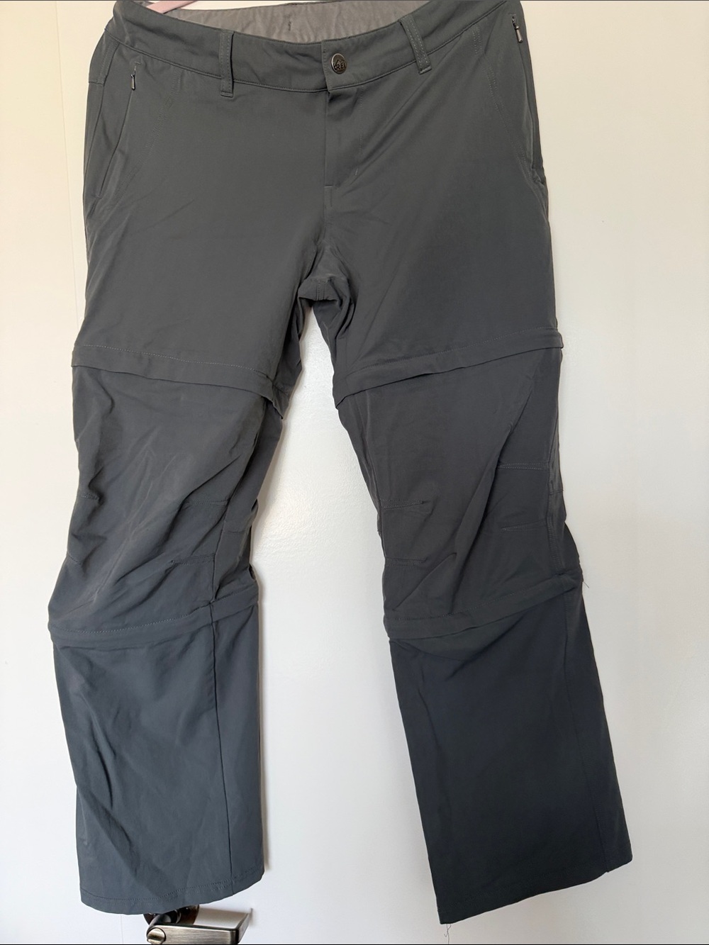 REI convertible Dark Gray Outdoor Zip-Off Pants